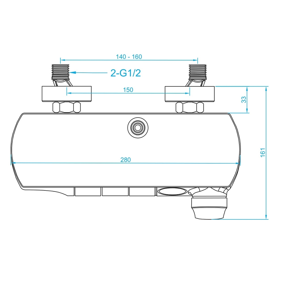 Душевая стойка RGW Shower Panels SP-33B черный