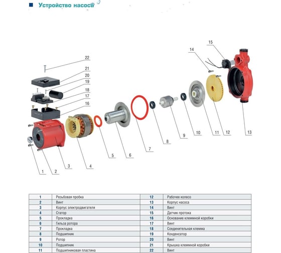 Повысительный насос AquamotoR AR UPA-120 red AR153001
