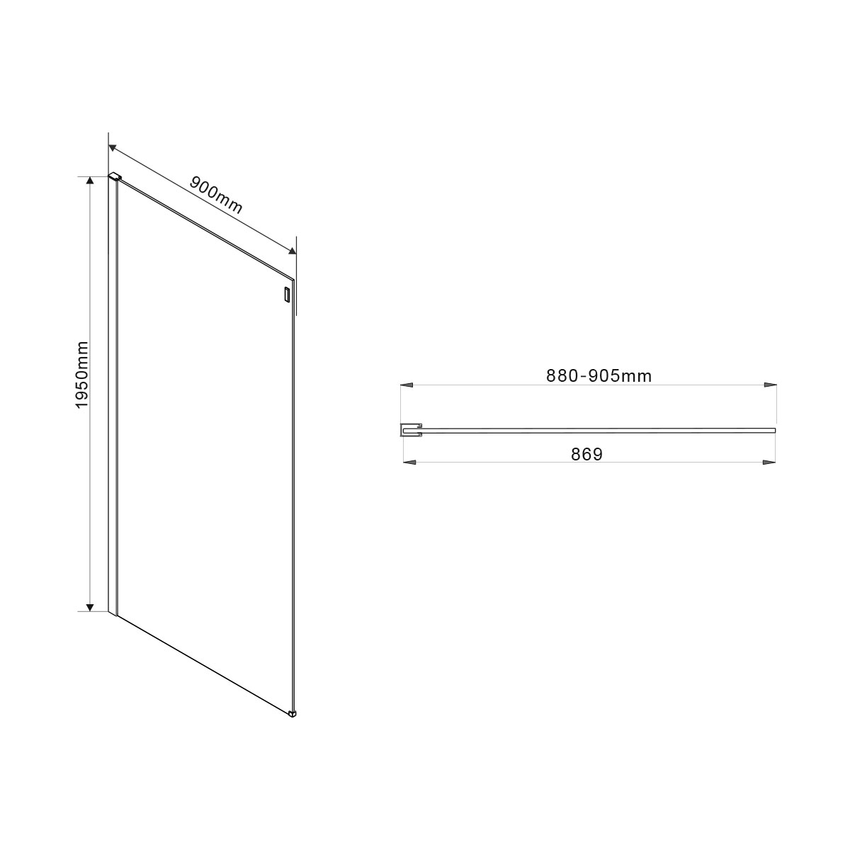 Душевой уголок Vincea Como VSR-1C9012CGB 120x90 черный, тонированное