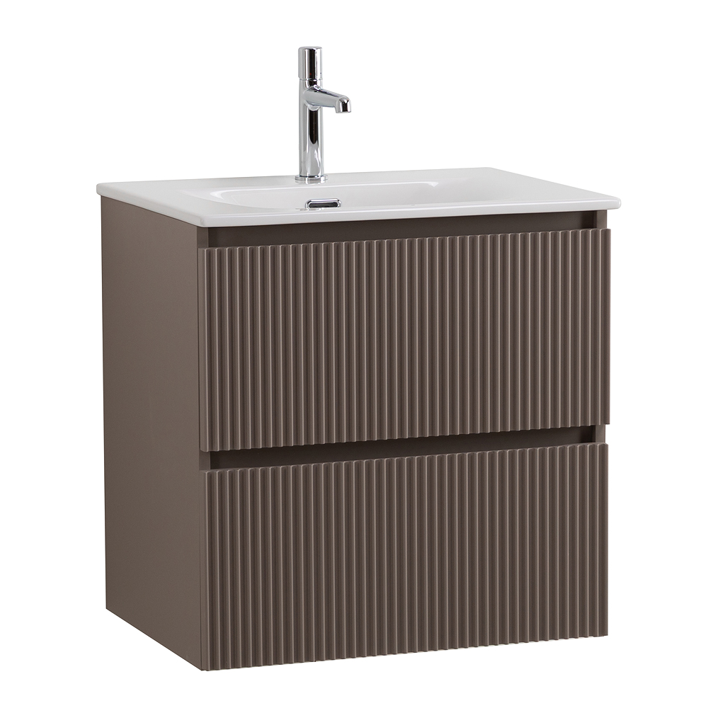 Тумба с раковиной BelBagno Uno 60 см Бежевый матовый