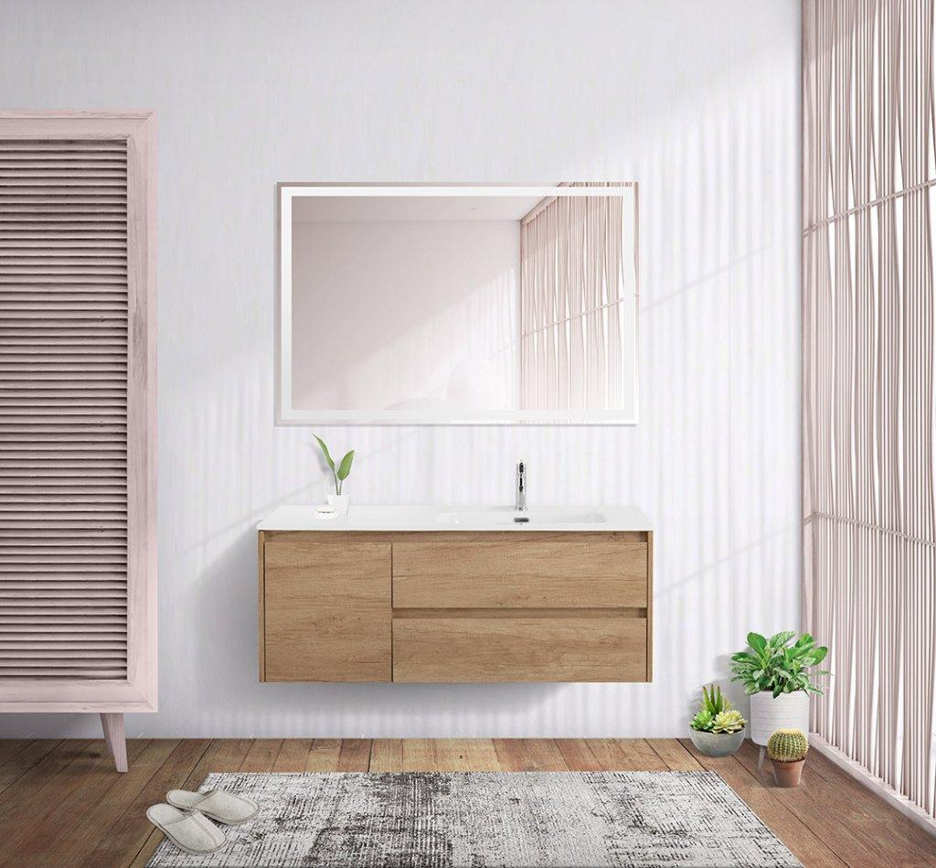 Тумба с раковиной BelBagno Kraft 120 см, 2 ящика, 1 дверца, правая
