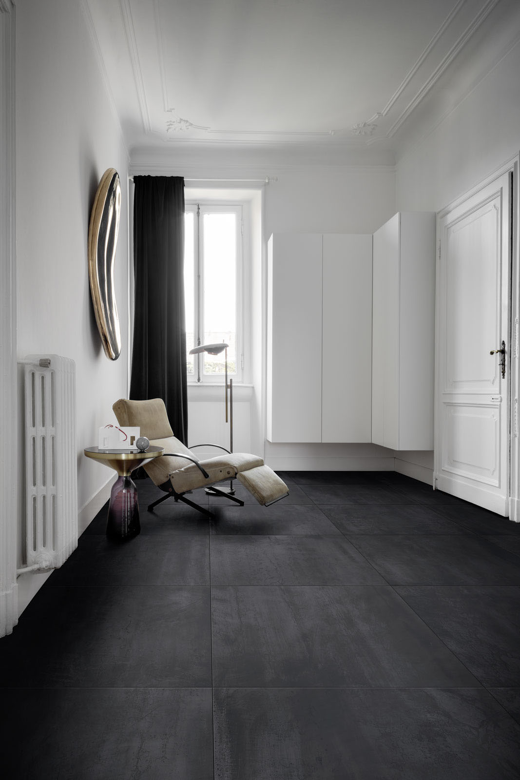 Керамогранит Marazzi Italy Mineral Black rett. 75х75 см, M9AV