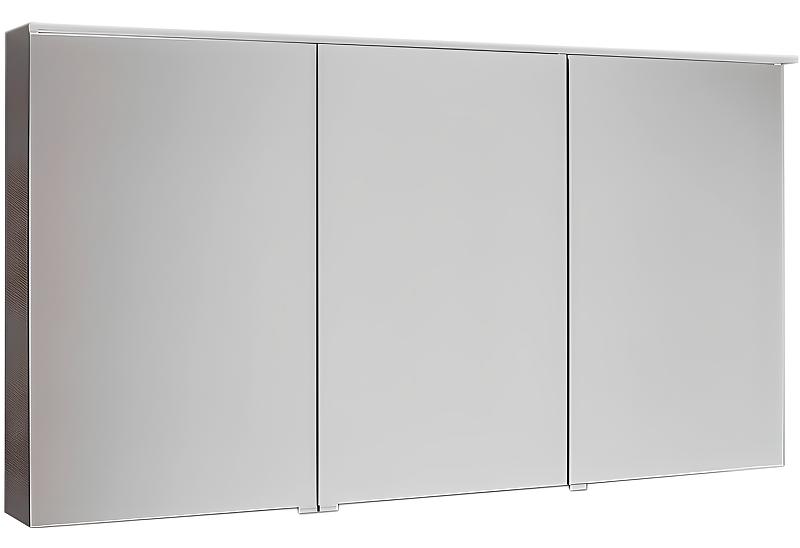 Зеркальный шкаф Burgbad Eqio 120 см, петли справа, серый глянец