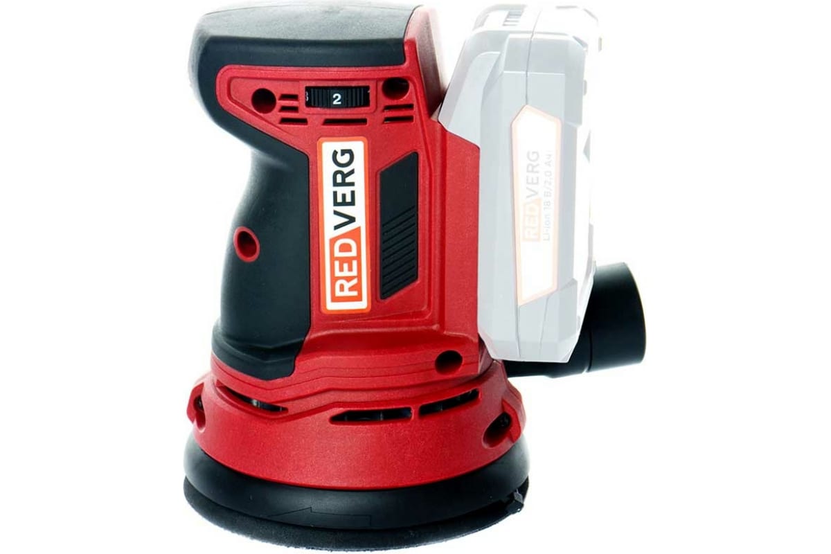 Аккумуляторная эксцентриковая плоско-шлифовальная машина Redverg RD-OS18V 6633572