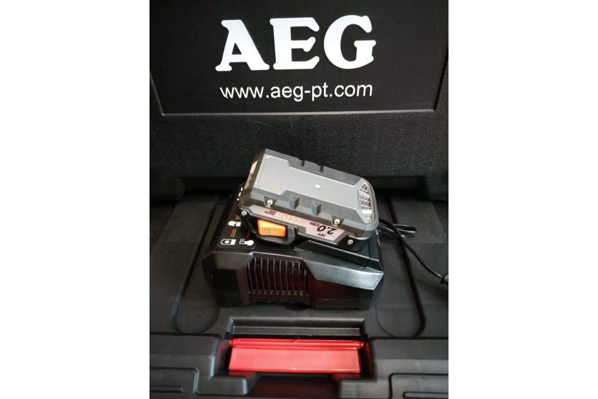 Аккумулятор (18 В; 2.0 А*ч; Li-Ion) + зарядное устройство SETL1820AL AEG 4935478072