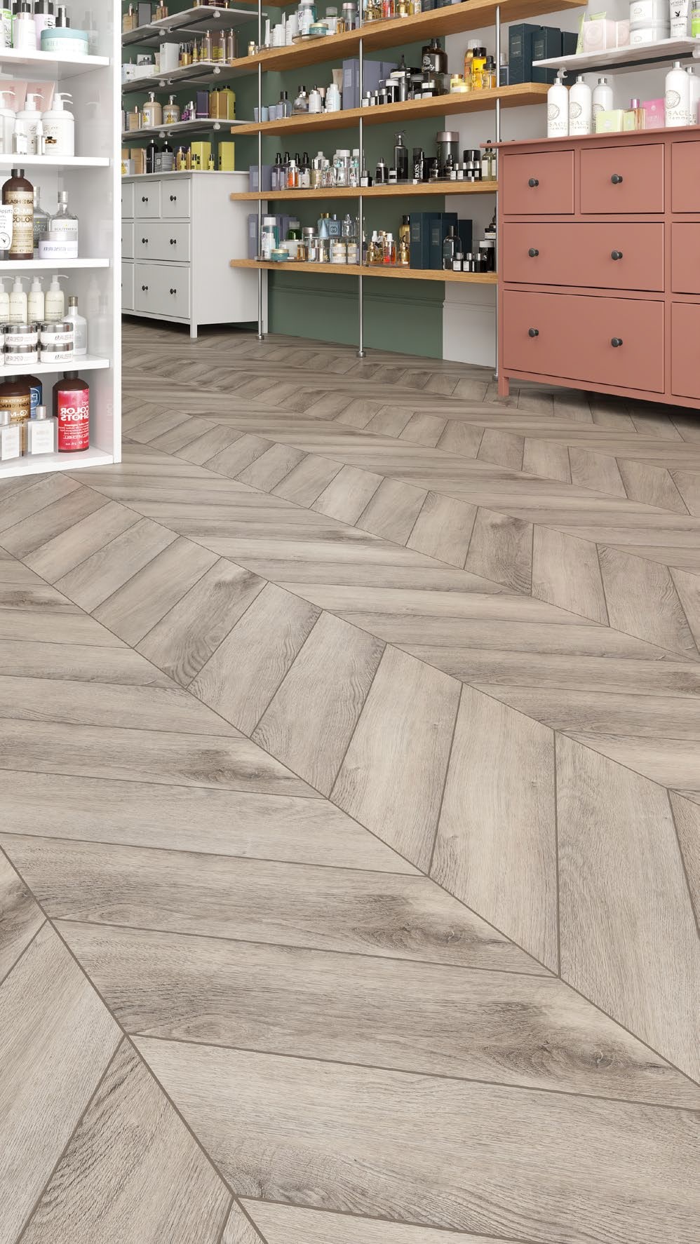 SPC ламинат Alpine Floor Chevron Alpine Дуб Исида 600x127x5 мм, ECO 18-8