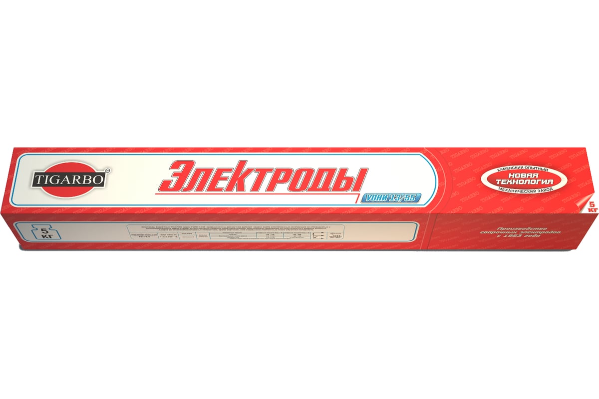 Электрод УОНИ 13/55 (3 мм; 5 кг) TIGARBO Ц0028513