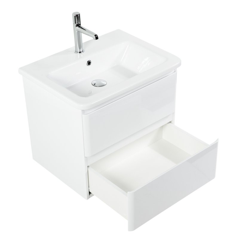 Тумба с раковиной BelBagno Albano-Cer 60 см Bianco Lucido