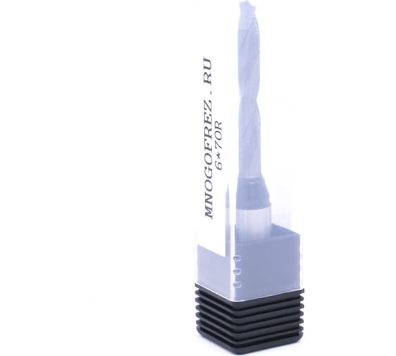 Сверло присадочное монолитное глухое KJ1-10209R (6х70 мм; хв-к 10 мм; правое вращение) МНОГОФРЕЗ 6665