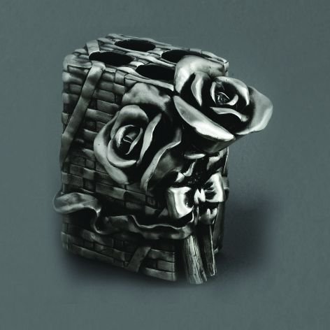 Подставка для зубных щеток настольная Art&Max Rose AM-0091B-T серебро