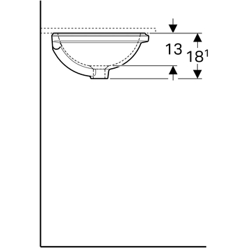 Раковина Geberit VariForm 39 см 500.746.01.2