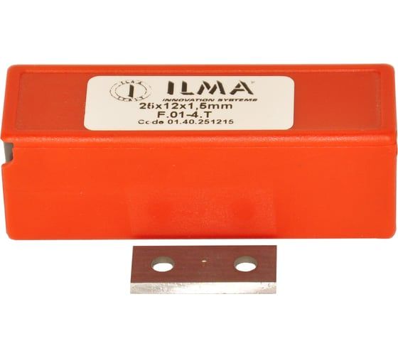 Нож сменный твердосплавный ILMA 25x12x1,5 стандарт HW, 35º, Z=2 NR (2 отв), упаковка 10шт 01.40.251215.2F-10