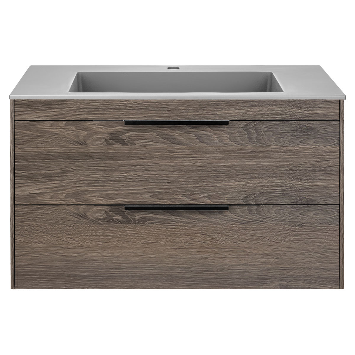 Тумба с раковиной Vincea Chiara 2D 80 см R.Oak