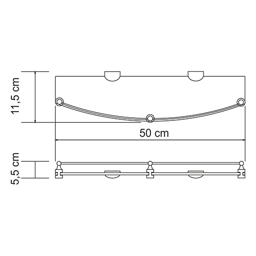 Полка WasserKRAFT Kammel K-8344