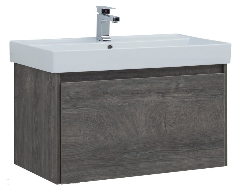Тумба с раковиной Aquanet Nova Lite 90 см, 1 ящик