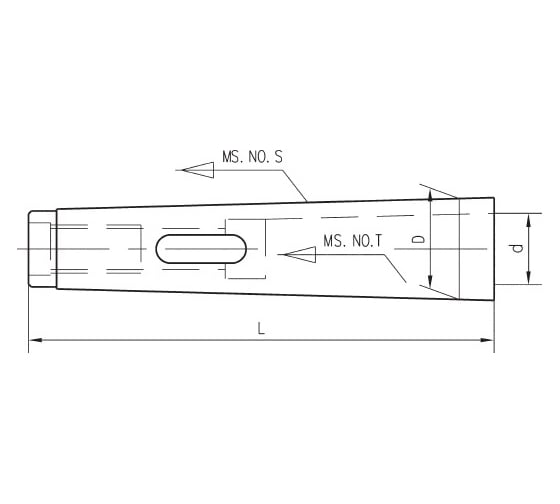 Втулка переходная КМ 4/3 без лапки, с резьбой SOVIS 12759