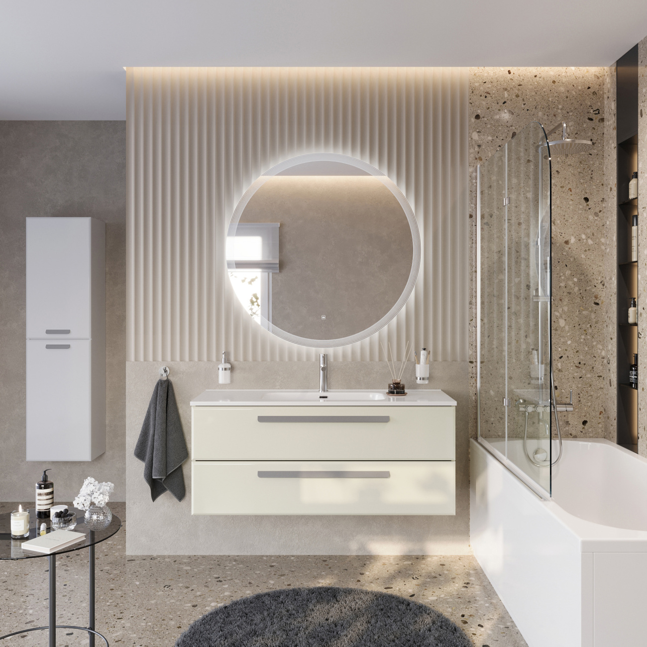 Тумба с раковиной Cezares Eco-Cer-N 120 см