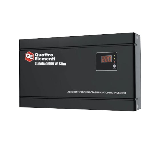 Настенный стабилизатор напряжения Quattro Elementi Stabilia 5000 W-Slim 640-544