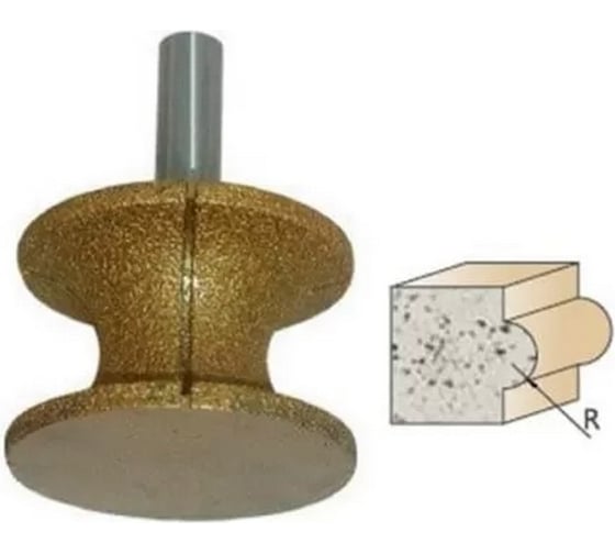 Фреза алмазная кромочная фигурная СТФ-9908 63х16х12 мм Strong стф-99081203