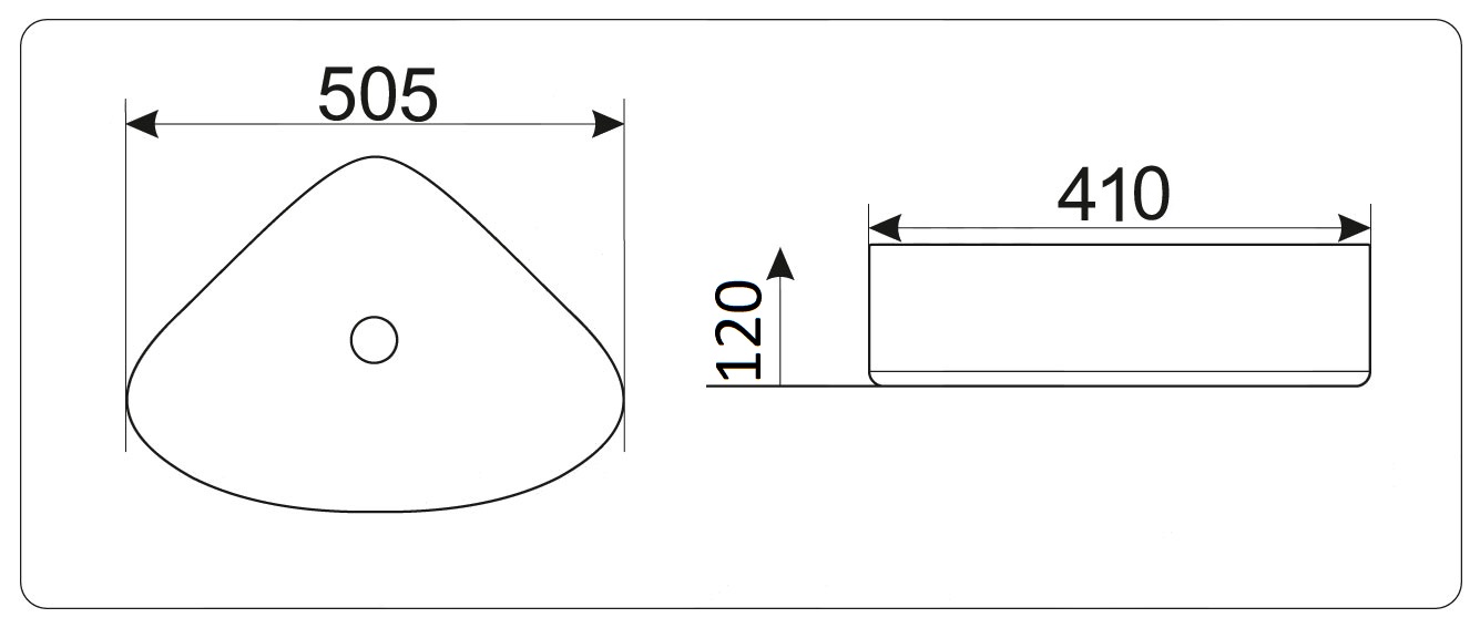 Раковина CeramaLux N 9386 50 см