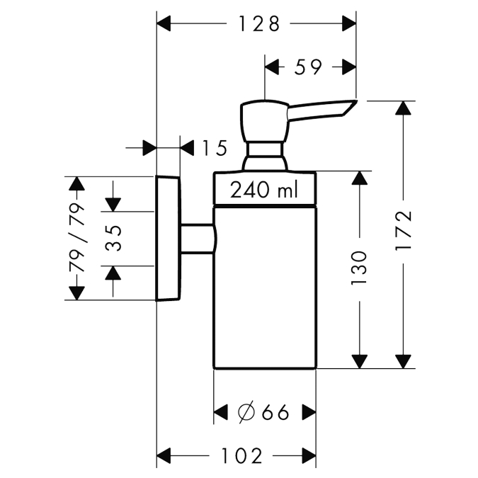 Дозатор Hansgrohe PuraVida 41503000