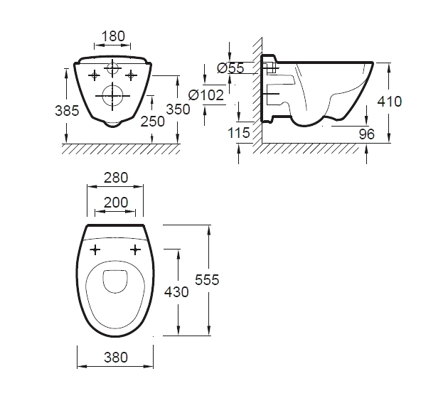 Подвесной унитаз Jacob Delafon Presquile E4440-00