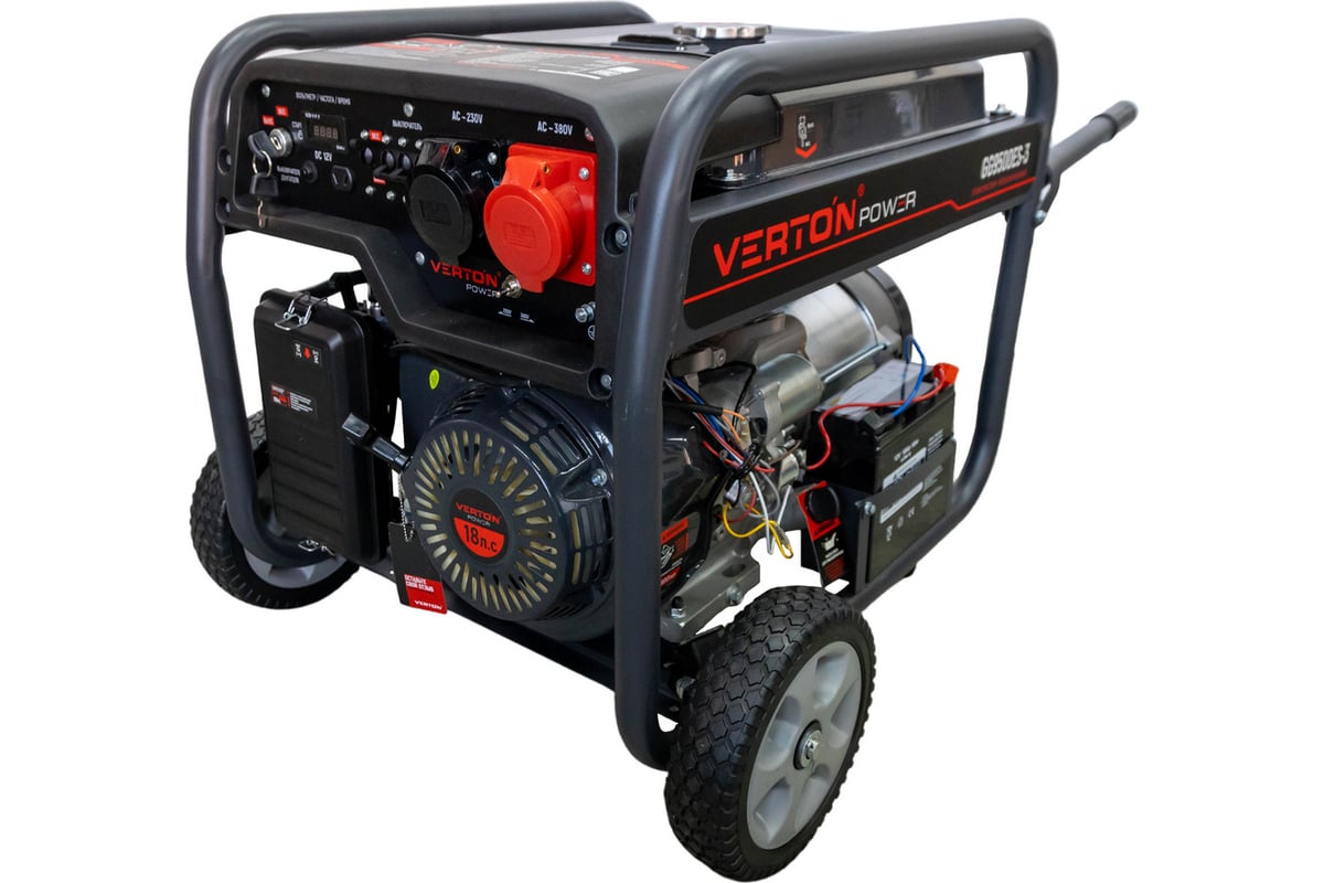 Генератор бензиновый Verton POWER GG9500ES-3 01.15815.15821