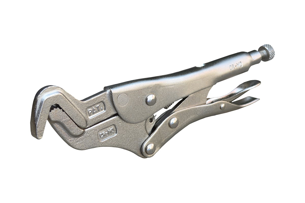 Сварочный зажим с изогнутым захватом Wiederkraft WDK-65619
