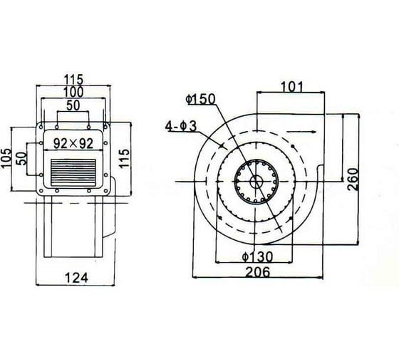 Вентилятор-улитка AIR-SC DF-140 4687202295425