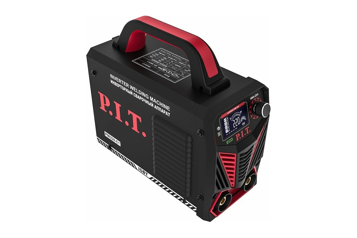 Сварочный инвертор P.I.T. 220 А,ПВ-60,1,6-3.2 мм, 5,8квт, 190, горячий старт PMI220-C1