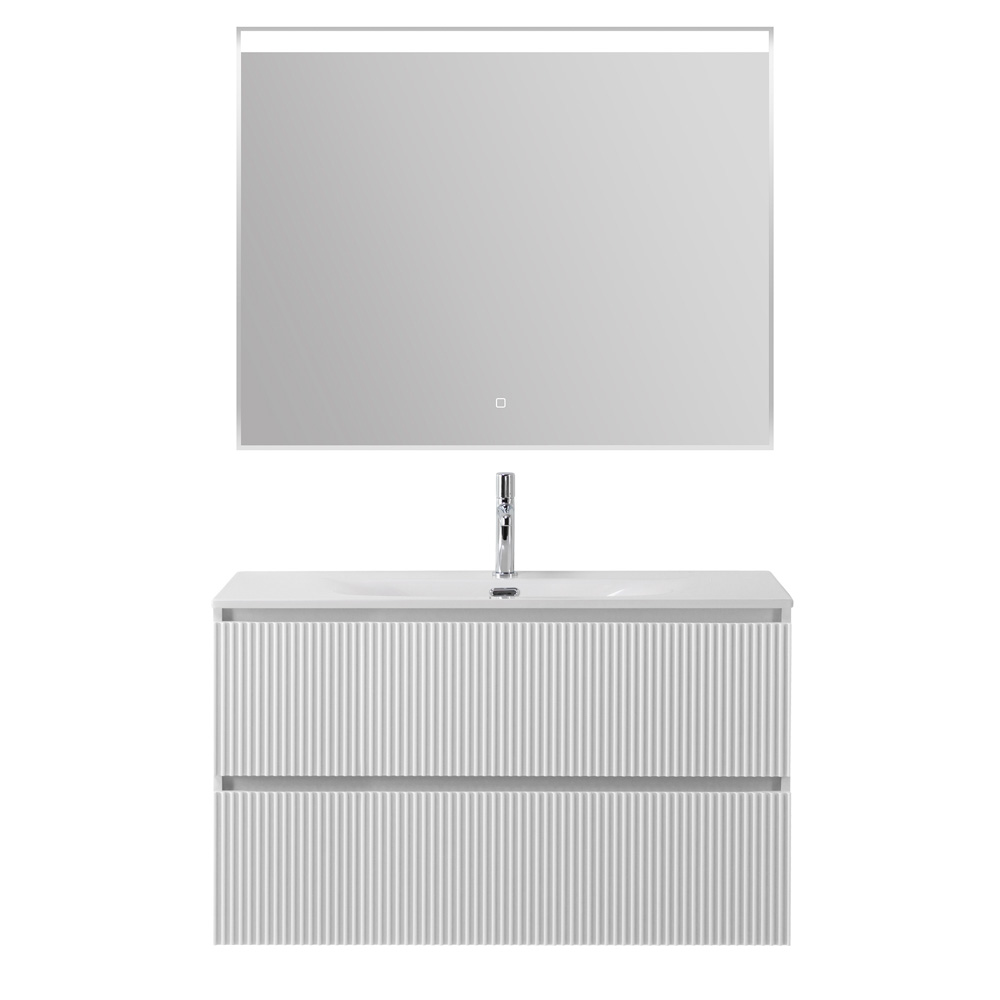 Тумба с раковиной BelBagno Uno 100 см Bianco Opaco