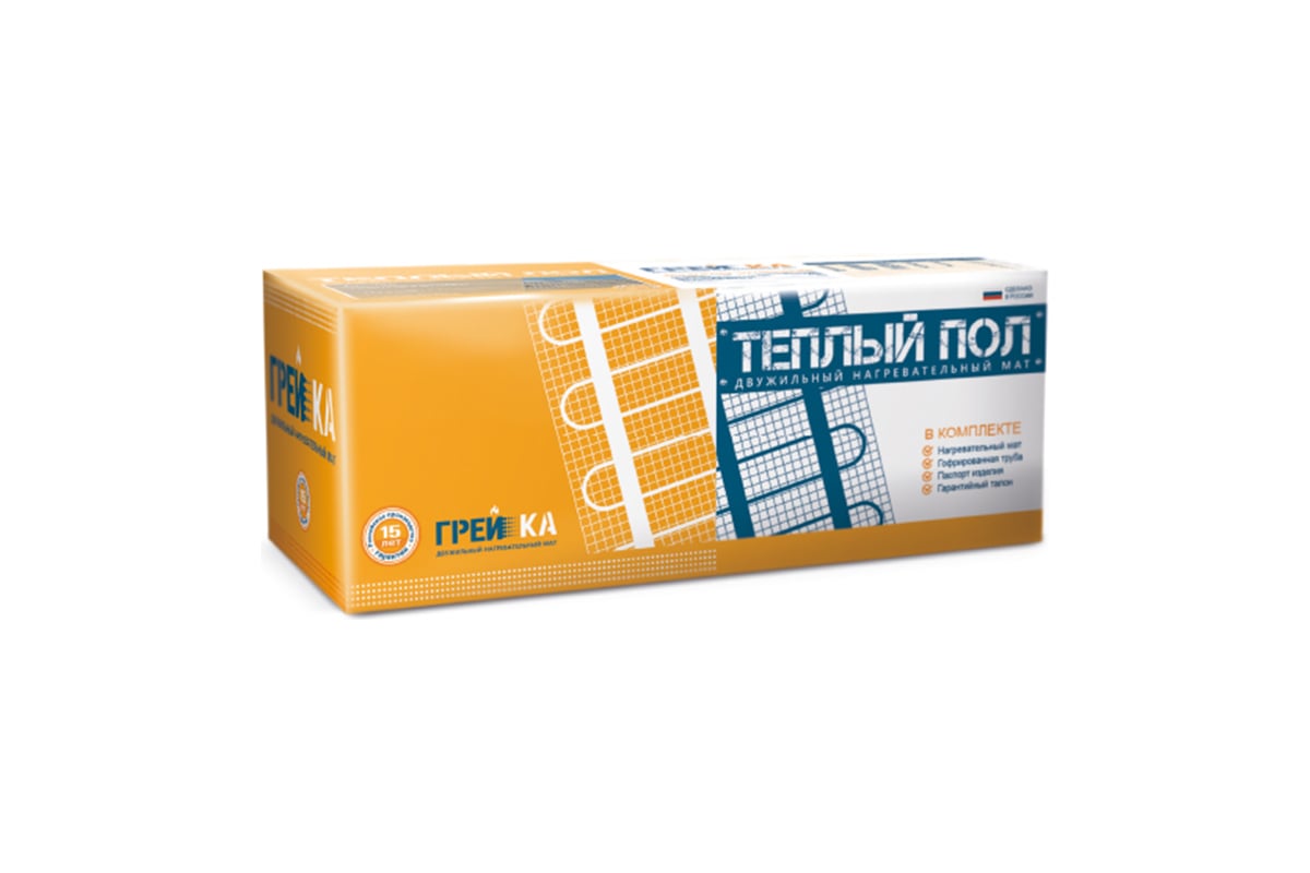 Нагревательный мат Грейка 15 м2, 2250 Вт 20107150150