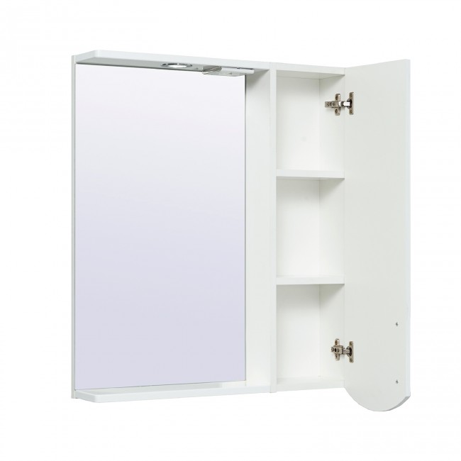 Зеркальный шкаф Руно Неаполь 65 см белый