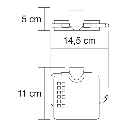 Держатель туалетной бумаги WasserKRAFT Kammel K-8325