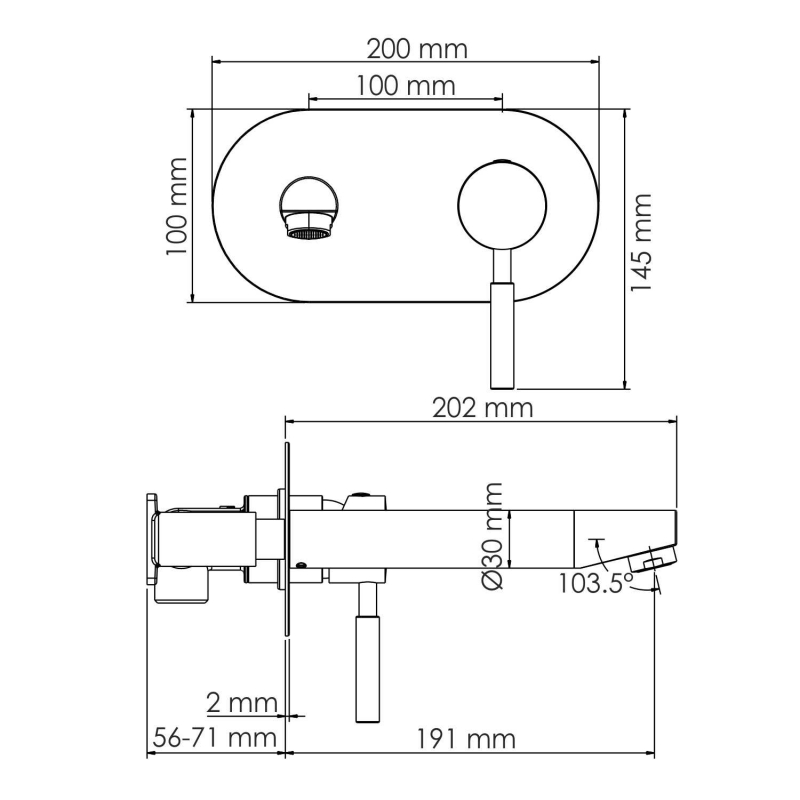 Смеситель для раковины WasserKRAFT Wern 4230 никель