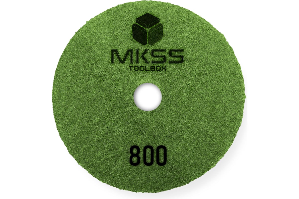 Алмазный гибкий шлифовальный круг MKSS Toolbox MK2604 АГШК Ø100 Р800 для мокрой лощения MKSS MK26040800