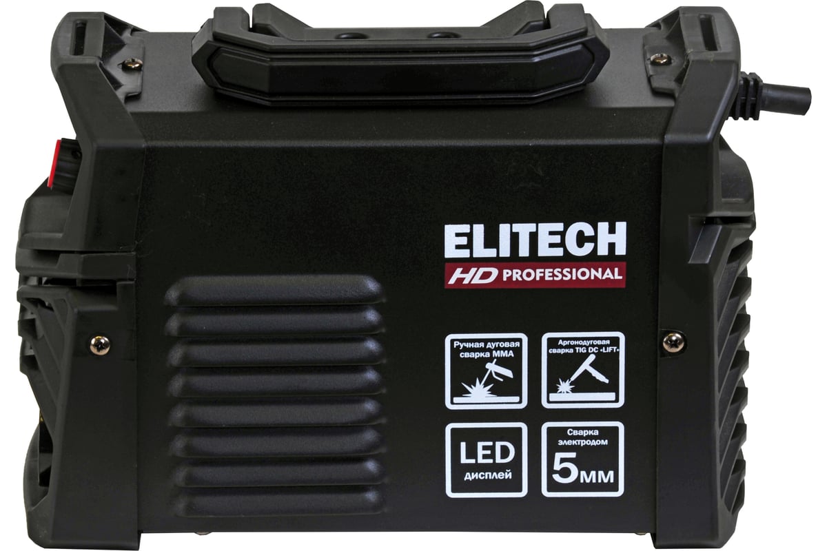 Инверторный сварочный аппарат Elitech HD WM 180 Pulse 204465