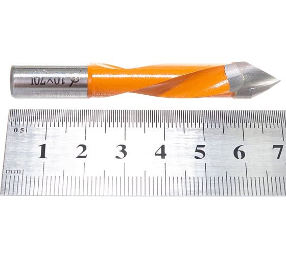 Сверло присадочное усиленное сквозное (10x70 мм; S=10x20 мм; LH) ROTIS 422.1070L