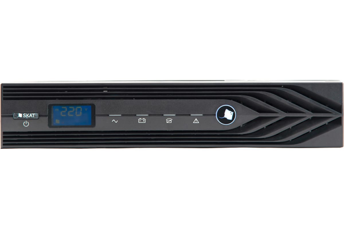 Источник бесперебойного питания Skat -UPS 1000 RACK Источник бесперебойного питания 900Вт, On-Line, 2 АКБ внешние, чистый синус, ток заряда 6 А 8951