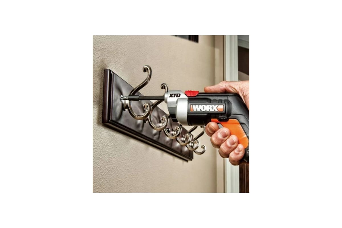 Аккумуляторная отвертка Worx + набор бит WX252