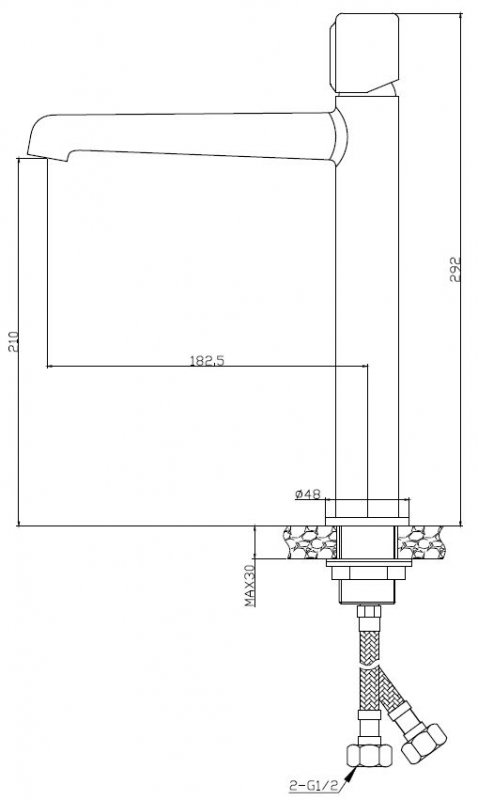 Смеситель для раковины BelBagno Uno UNO-LMC-ORO-W0 золото