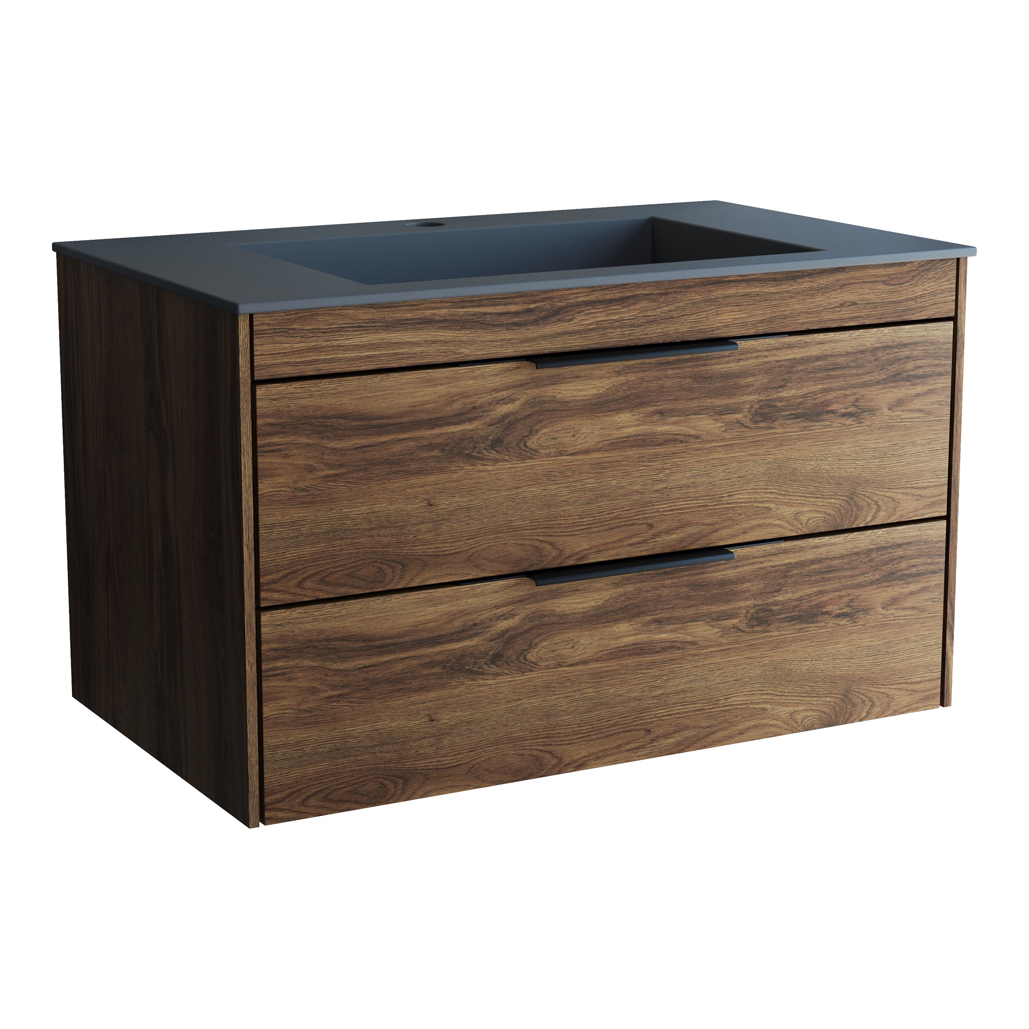 Тумба с раковиной Vincea Chiara 2D 80 см C.Oak