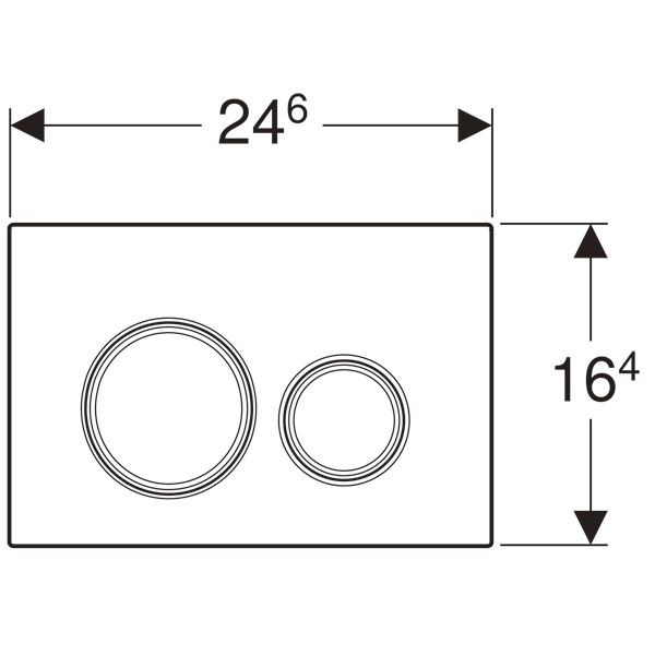 Кнопка смыва Geberit Sigma 21 115.884.JM.1 плитка Mustang/глянцевый хром