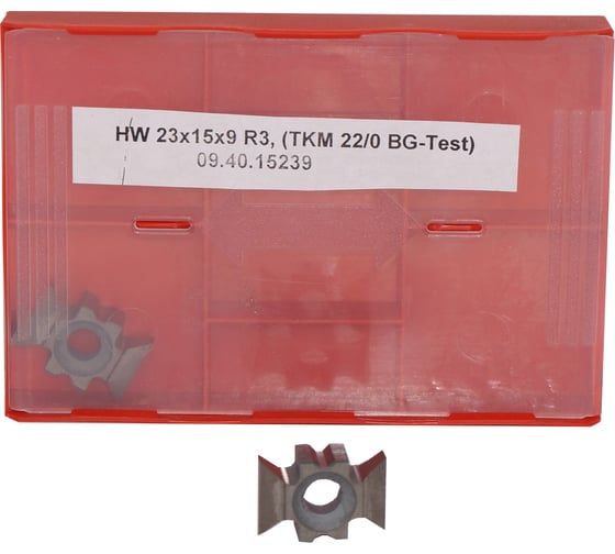 Кромочная пластина ILMA HW 23x15x9 R3, (TKM 22/0 BG-Test) 09.40.15239