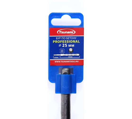 Бур по бетону SDS-plus Professional 25x450 мм Tsunami T10610200025450