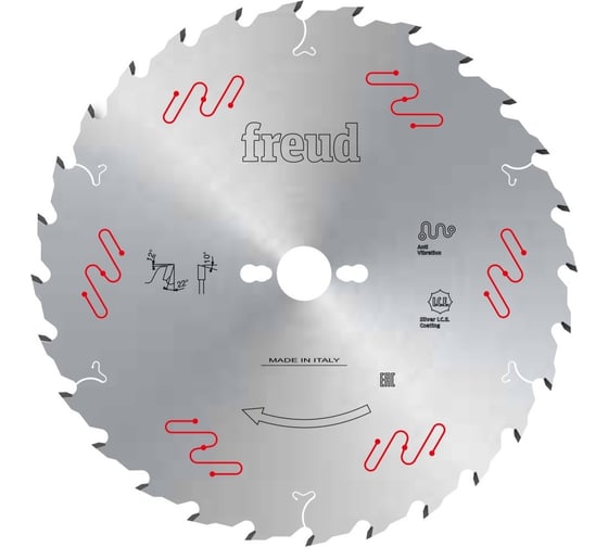 Пила дисковая 250x2.5x30 мм, Z24, HM Freud Lu1F 0100