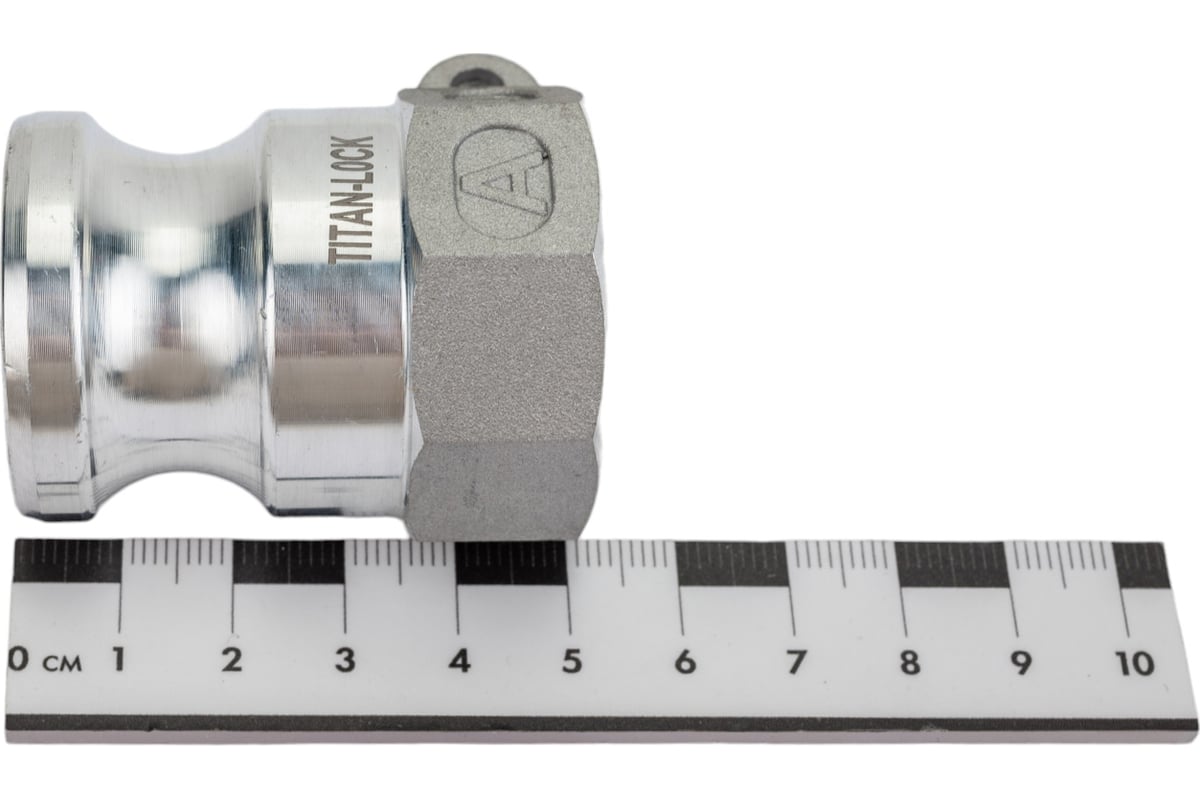 Алюминиевый камлок TITAN LOCK типа А серия EcoLine, ниппель внутр. резьба BSP 1" TL100AAL-EL