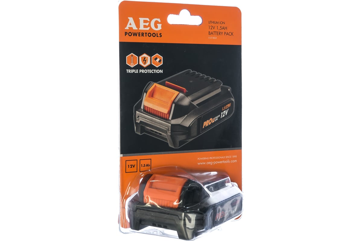 Аккумулятор L1215G3 (12 В; 1.5 А*ч; Li-Ion) AEG  4932451094