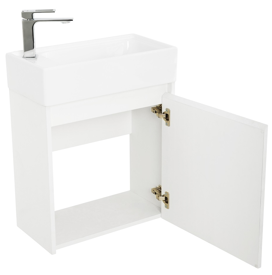 Тумба с раковиной BelBagno Kraft Mini 50 см Bianco Opaco, R