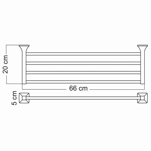Полка WasserKRAFT Wern K-2511